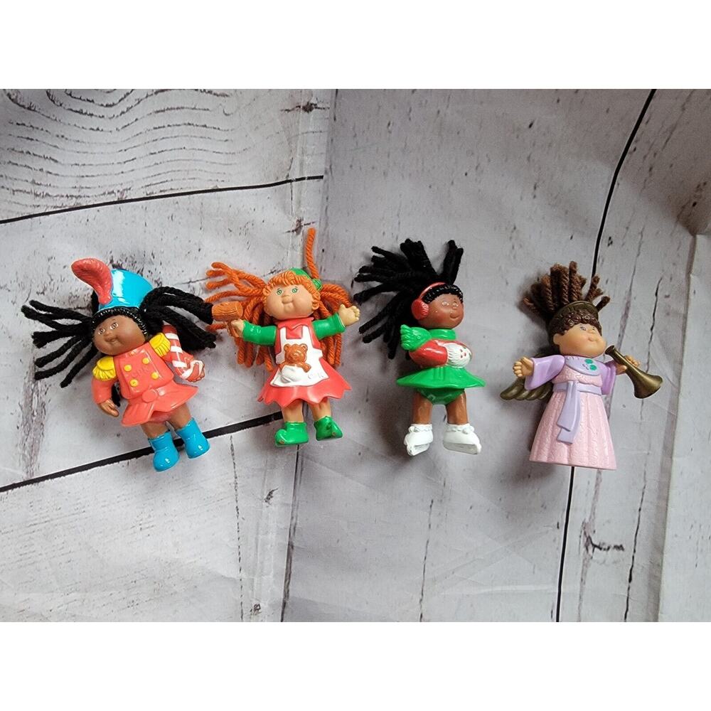 Lot of 4 vintage 1984 Cabbage Patch Kids - Mini Figures PVC Figurines